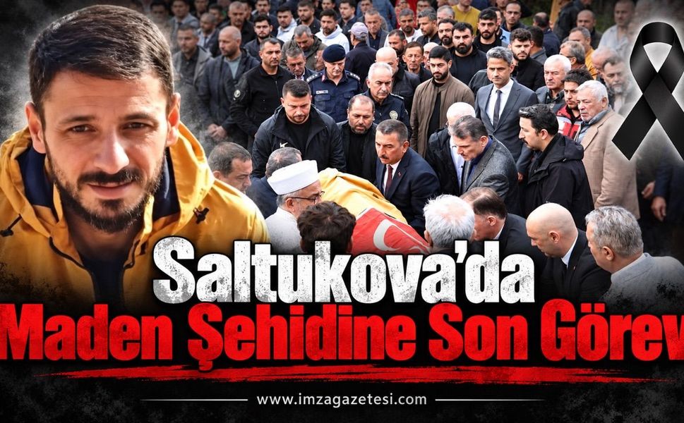 Saltukova'da Maden Şehidine Son Görev