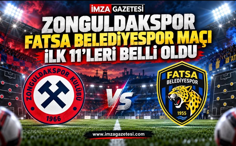 Zonguldakspor Fatsa Belediyespor maçı ilk 11’leri belli oldu