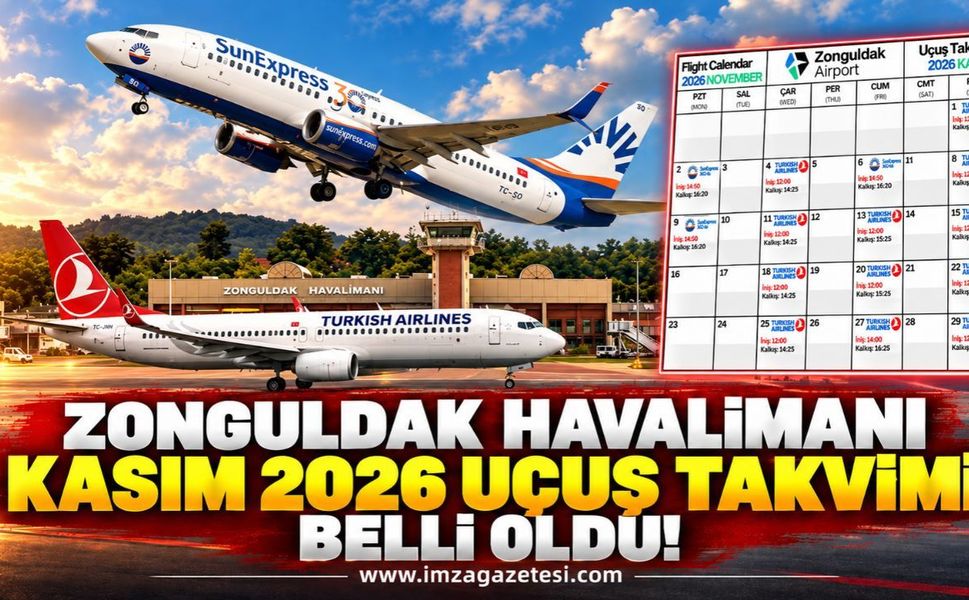 Zonguldak Havalimanı Kasım 2026 Uçuş Takvimi Belli Oldu! İstanbul, Düsseldorf ve Dortmund Seferleri Açıklandı