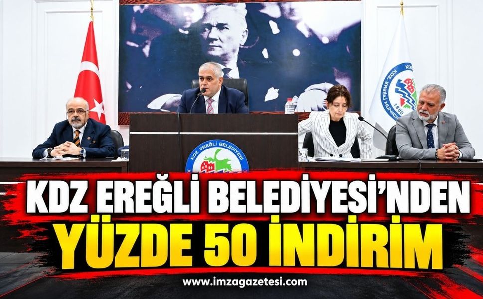 Kdz. Ereğli Belediyesi'nden Yüzde 50 İndirim