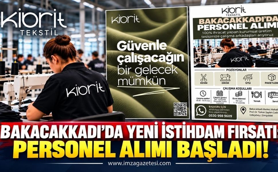 Bakacakkadı'da Yeni İstihdam Fırsatı: Personel Alımı Başladı!