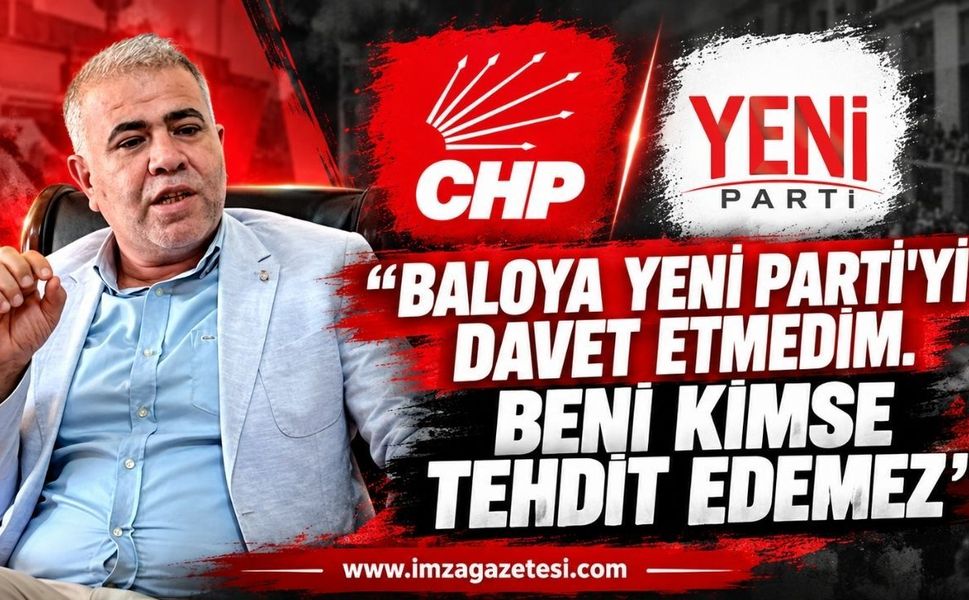CHP İl Başkanı Olcay Can: "Baloya Yeni Parti'yi Davet Etmedim. Beni Kimse Tehdit Edemez"
