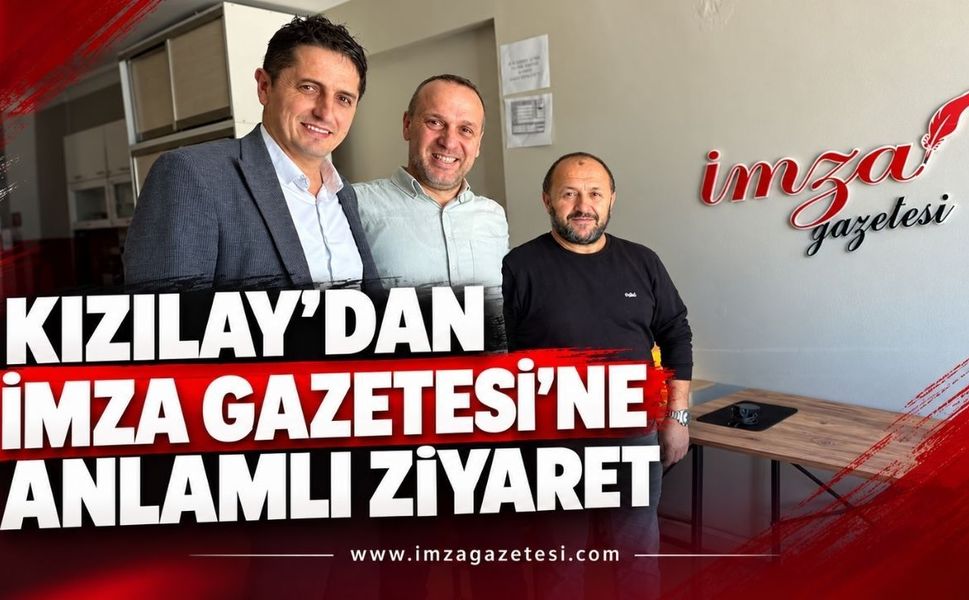 Kızılay’dan İmza Gazetesi’ne Anlamlı Ziyaret: Gazeteciler Günü Unutulmadı!