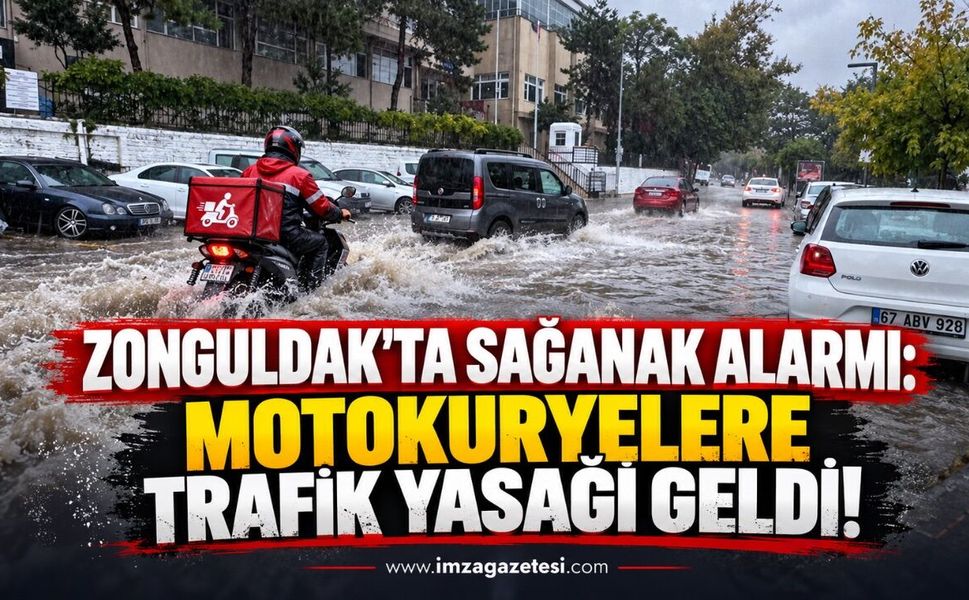 Zonguldak’ta Sağanak Alarmı: Motokuryelere Trafik Yasağı Geldi!