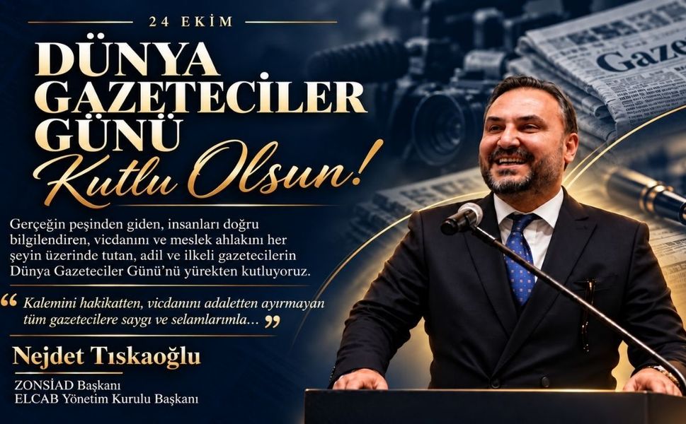 Nejdet Tıskaoğlu’ndan Dünya Gazeteciler Günü Mesajı: "Gerçek Gazetecilik Gerçeği Savunmakla Başlar!"