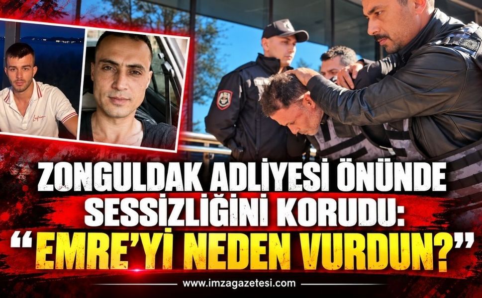 Zonguldak Adliyesi Önünde Sessizliğini Korudu: "Emre'yi Neden Vurdun?"