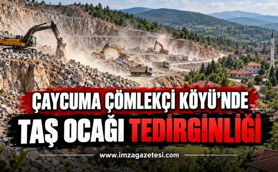 Çaycuma Çömlekçi Köyü’nde Taş Ocağı Tedirginliği: Köylüler Yetkililerden Açıklama Bekliyor