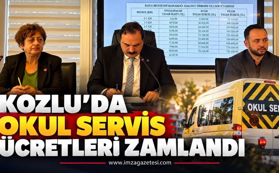 Kozlu'da Okul Servis Ücretleri Zamlandı
