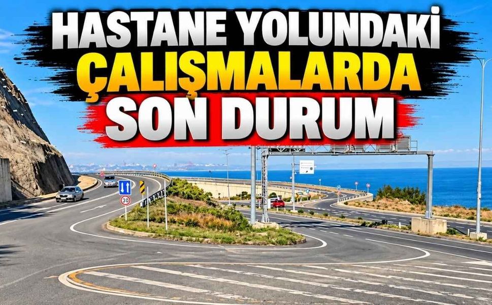 Kozlu’da Hastane Yolundaki Çalışmalar Sürüyor
