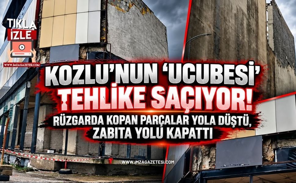 Kozlu’nun “Ucubesi” Tehlike Saçıyor! Zabıta Yolu Kapattı