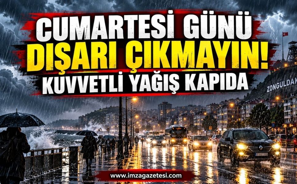 Cumartesi Günü Dışarı Çıkmayın! Kuvvetli Yağış Kapıda