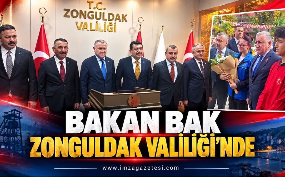 Bakan Bak Zonguldak Valiliği'nde