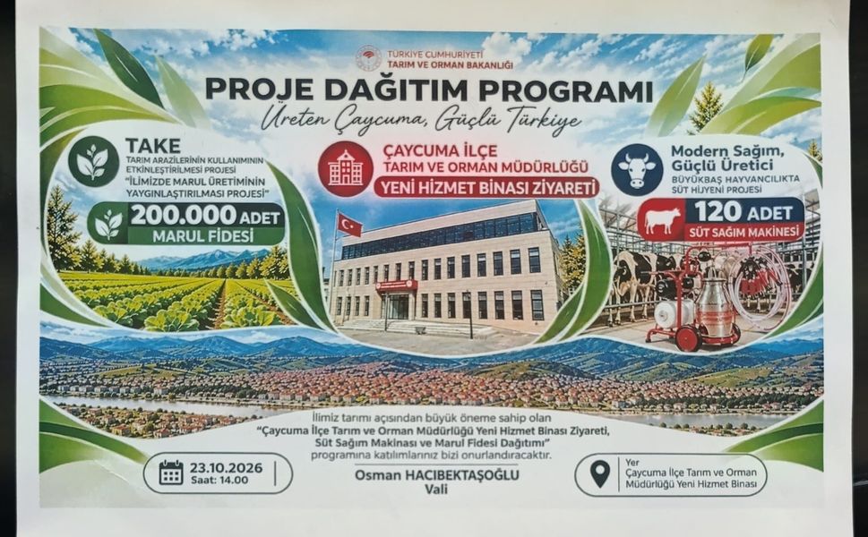Çaycuma’da Tarım ve Hayvancılığa Dev Destek