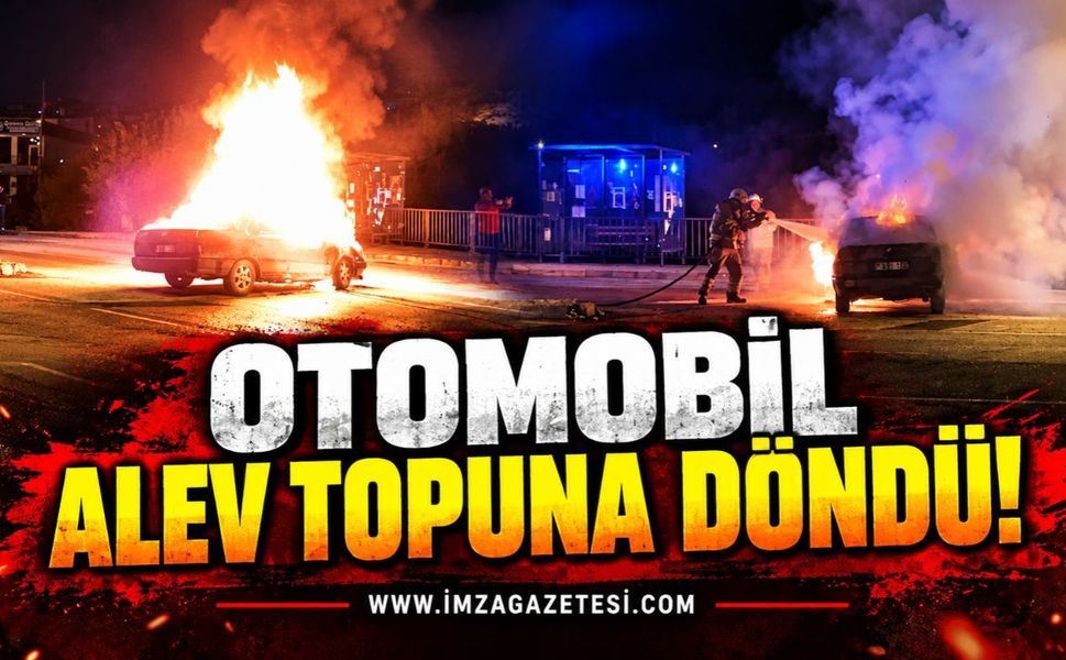 Otomobil alev topuna döndü!