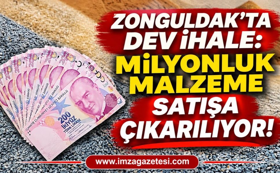 Zonguldak'ta Dev İhale: Milyonluk Malzeme Satışa Çıkarılıyor