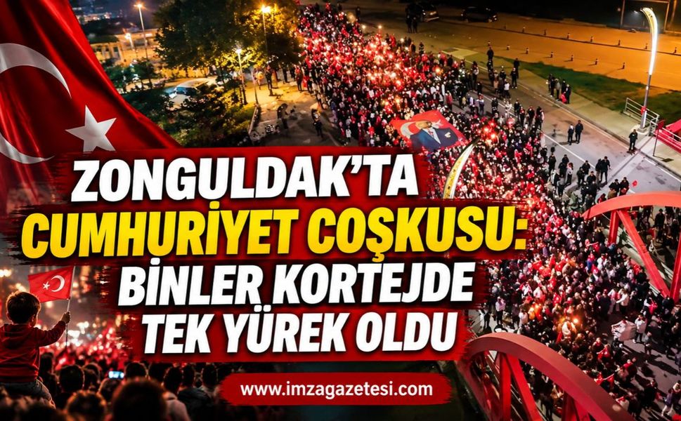 Zonguldak'ta Cumhuriyet Coşkusu: Binler Kortejde Tek Yürek Oldu