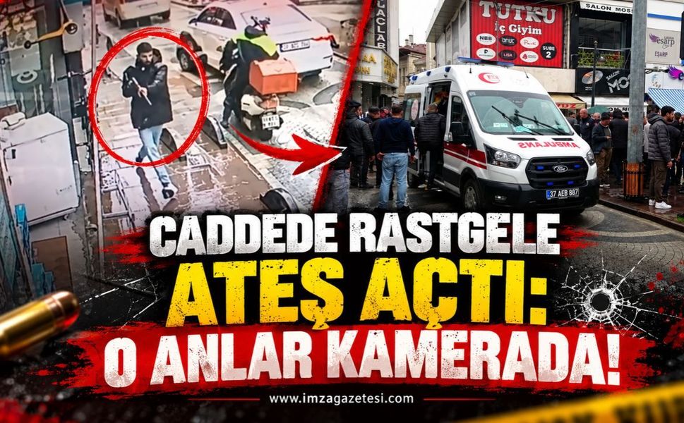 Caddede Rastgele Ateş Açtı: O Anlar Kamerada