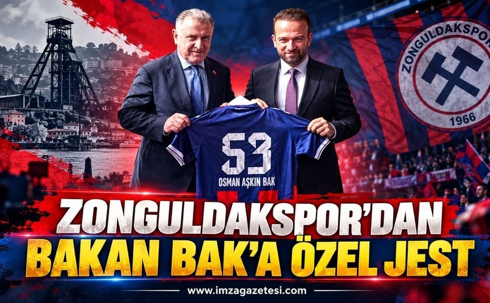 Zonguldakspor’dan Bakan Bak’a Özel Jest