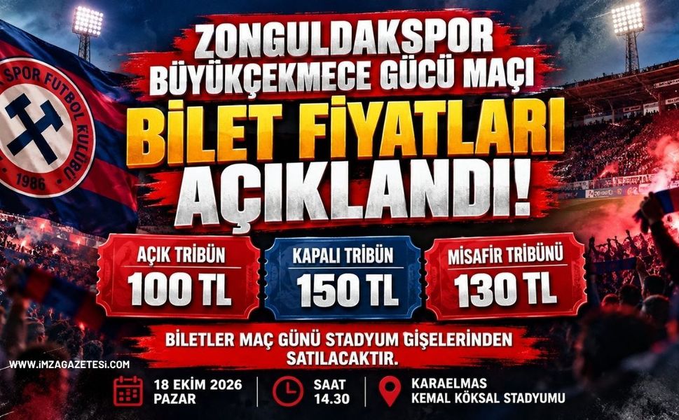 Zonguldakspor-Büyükçekmece Gücü Maçı Bilet Fiyatları Açıklandı!