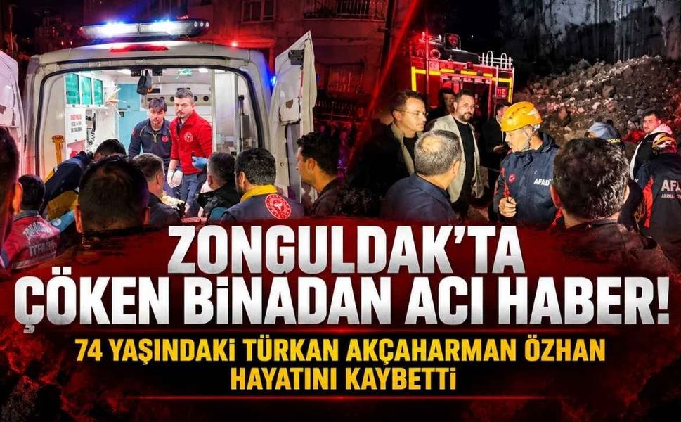 Zonguldak'ta Enkazdan Acı Haber! 74 Yaşındaki Kadın Hayatını Kaybetti