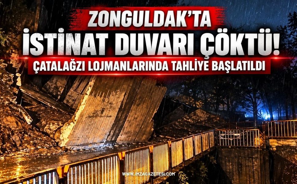 Zonguldak’ta İstinat Duvarı Çöktü! Çatalağzı Lojmanlarında Tahliye Başlatıldı