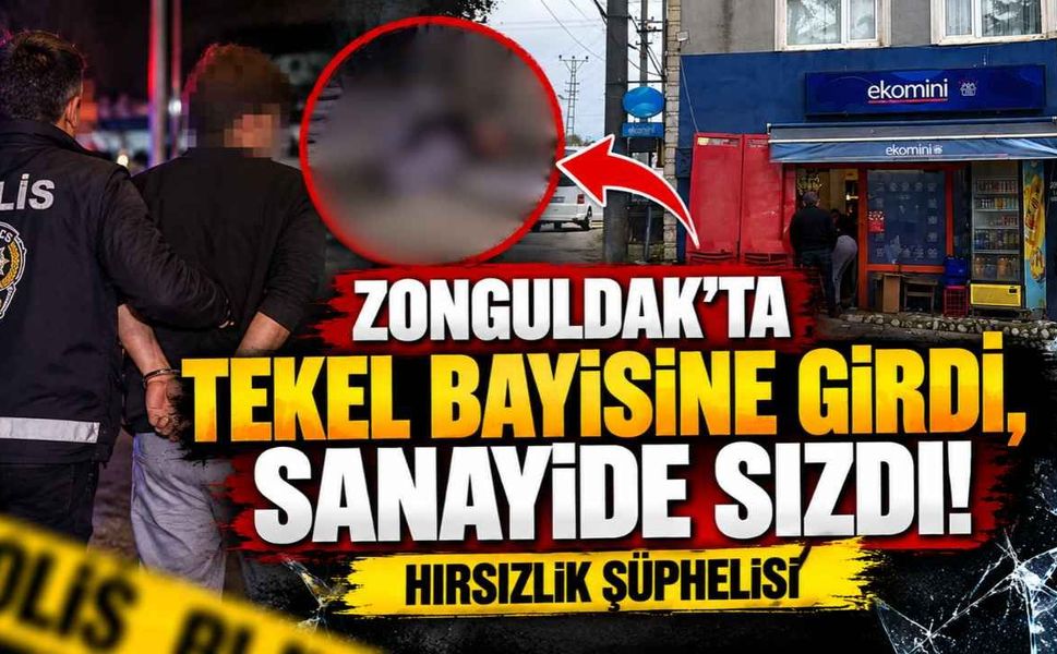 Zonguldak'ta Tekel Bayisini Soyduğu İddia Edildi! Sonu Sanayi Sitesinde Bitti!