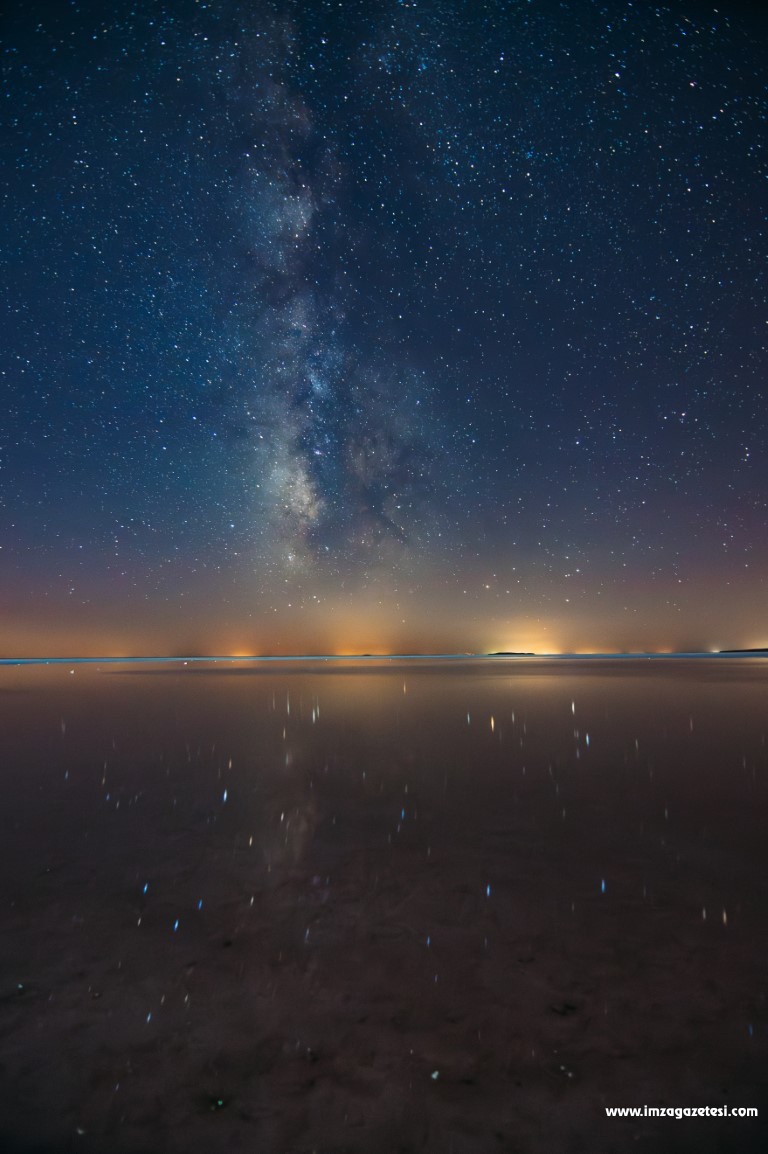 Perseid yağmuru Tuz Gölü'nden böyle görüntülendi! (3)