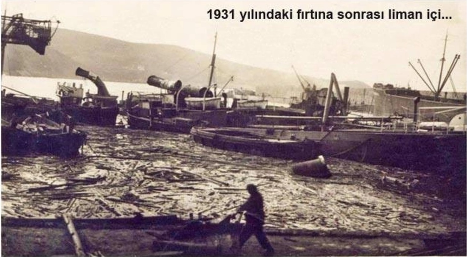 Büyük fırtına Zonguldak'ın Limanına dehşet saçtı! Yıl 1931.. (4)
