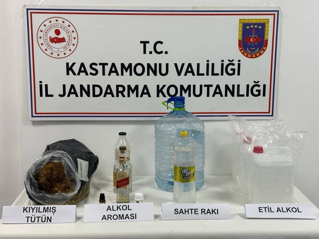 Yıl başı öncesi İnebolu'da kaçak alkol operasyonu!