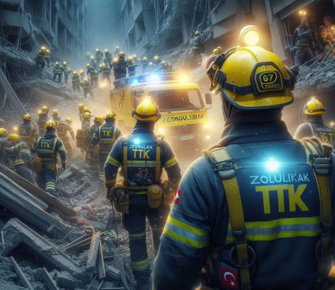 Kahramanmaraş'ta özellikle 6 Şubat'ta yaşanan depremde gösterdikleri kahramanlıkla çok sayıda kişinin hayatını kurtaran madencilerin üstün performansı, yapay zeka tarafından resmedildi.