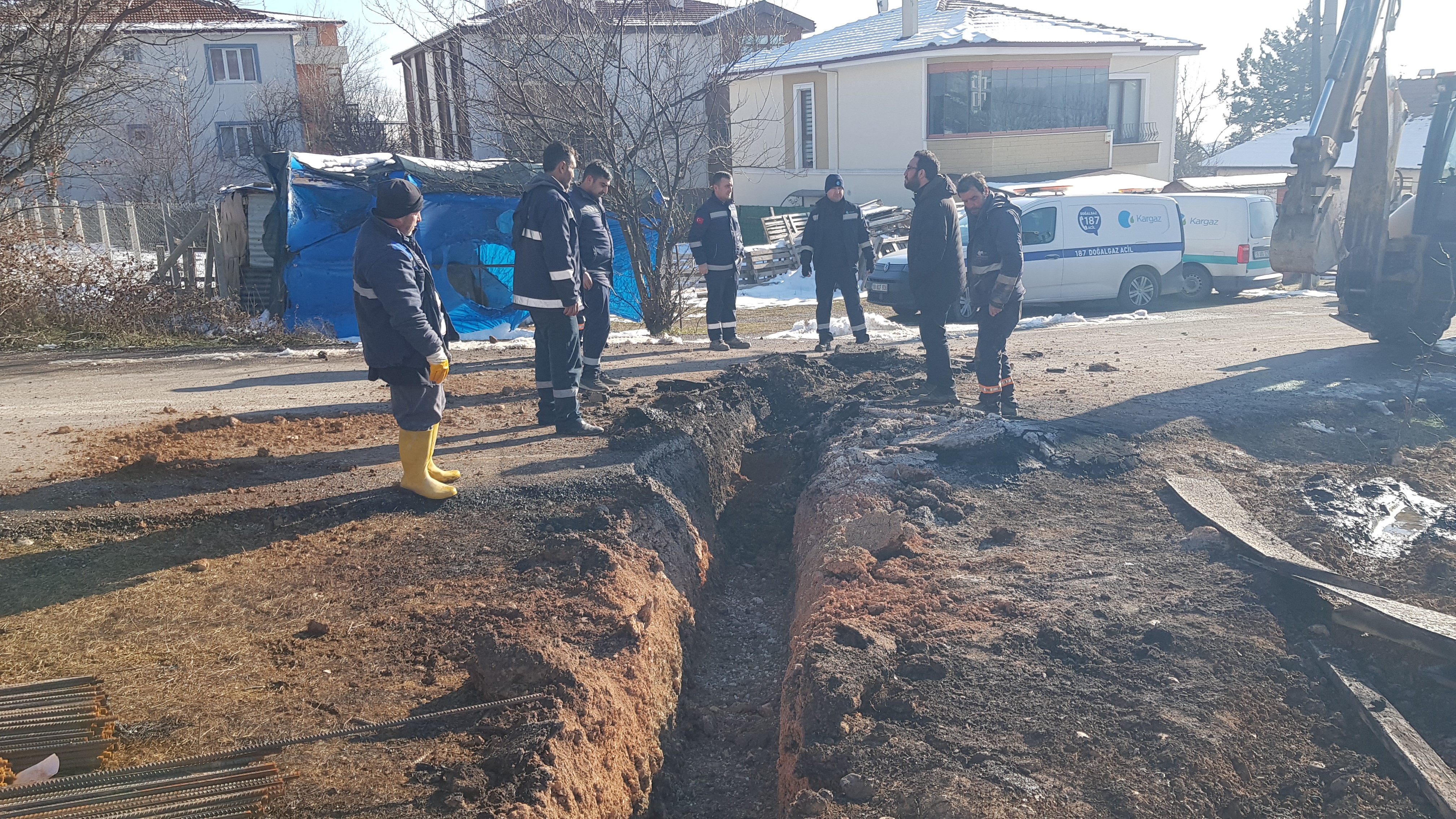 Kazı Çalışmalarında Doğal Gaz Borusu Patladı! (4)