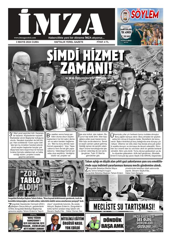 3.05.2024 Imza Gazetesi Images