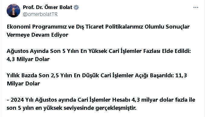 Bakan Ömer Bolat Cari̇ Açik