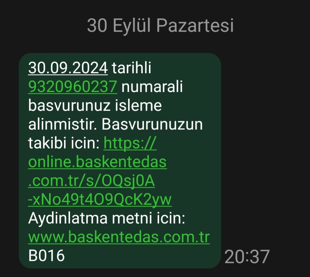 Direkte Şimşekler Çakıyor, Başkentedaş Mesaj Atmakla Yetiniyor! (1)