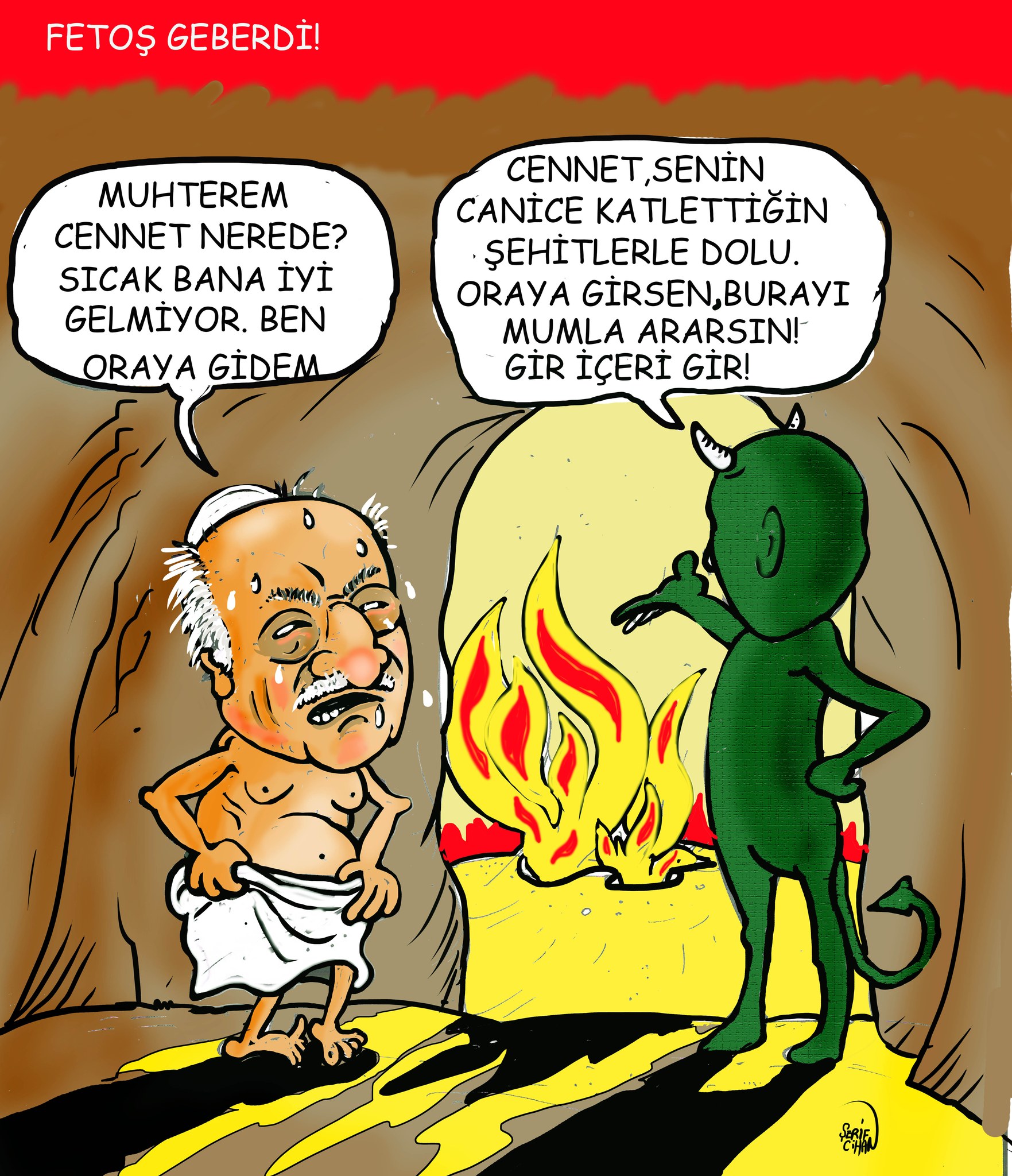 Fetullah Gülen Karikatür Şerif Cihan