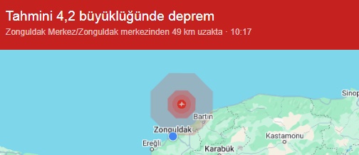 Zonguldak Deprem