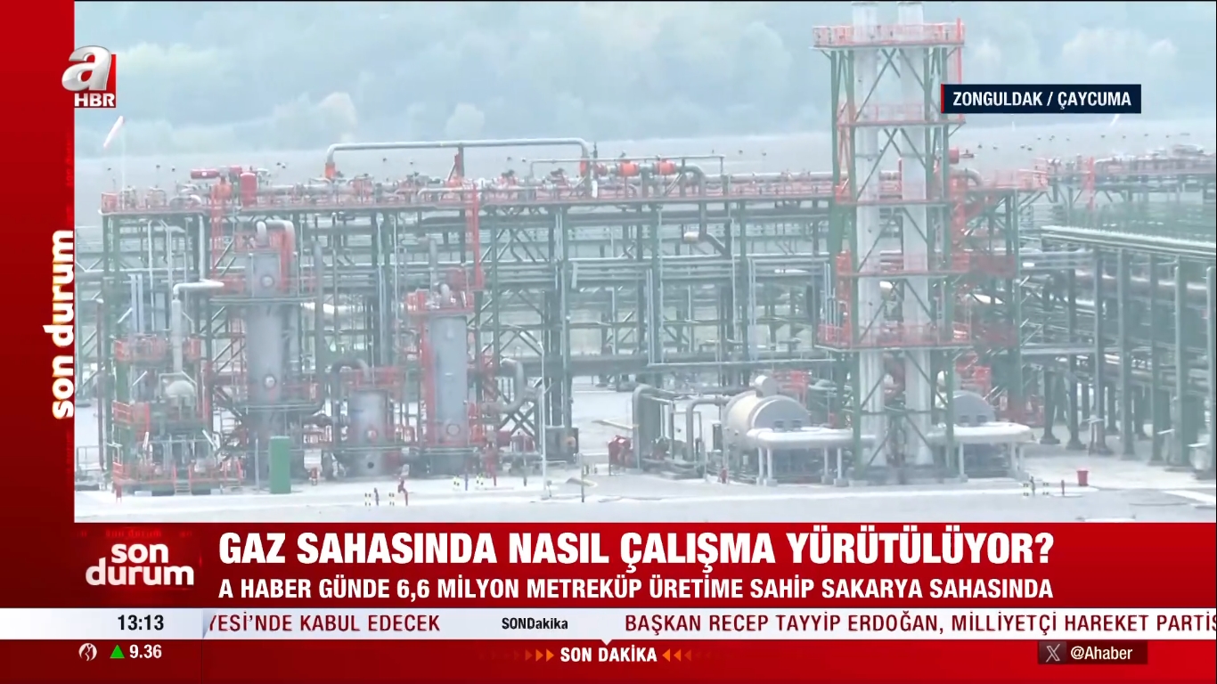 Filyos-Sakarya Gaz Sahası'ndan Dev Adım! A Haber Filyos'ta!-ZONGULDAK HABERLERİ