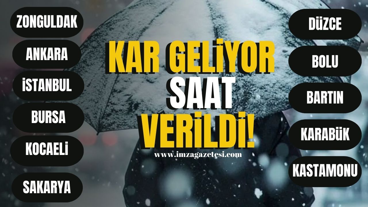 Meteorolojiden kar uyarısı! Zonguldak, Ankara, İstanbul, Düzce, Bolu, Bartın,Karabük'te hava nasıl olacak?