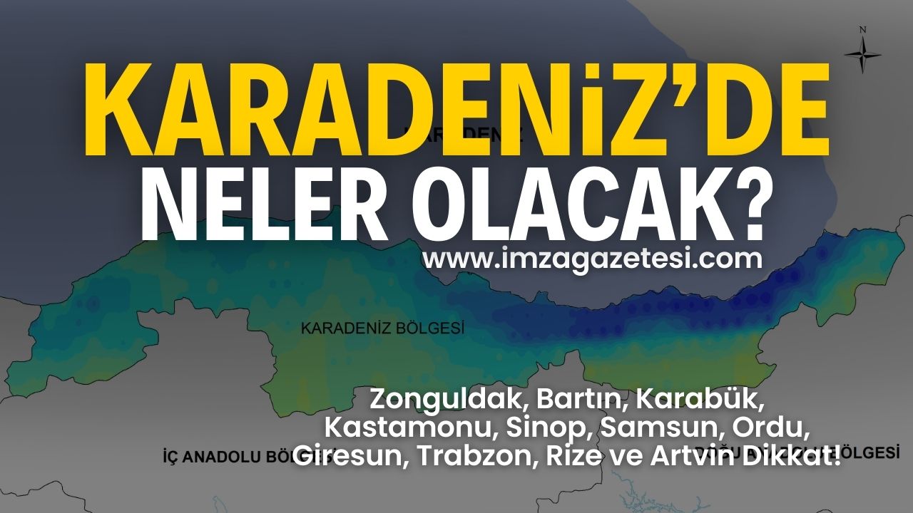 Zonguldak, Bartın, Karabük, Kastamonu, Sinop, Samsun, Ordu, Giresun, Trabzon, Rize ve Artvin'de hava durumu