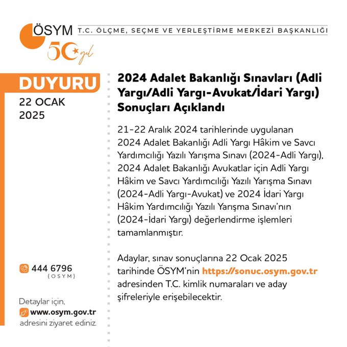 2024 Adalet Bakanlığı Sınav Sonuçları Açıklandı! Gündem Haber (2)