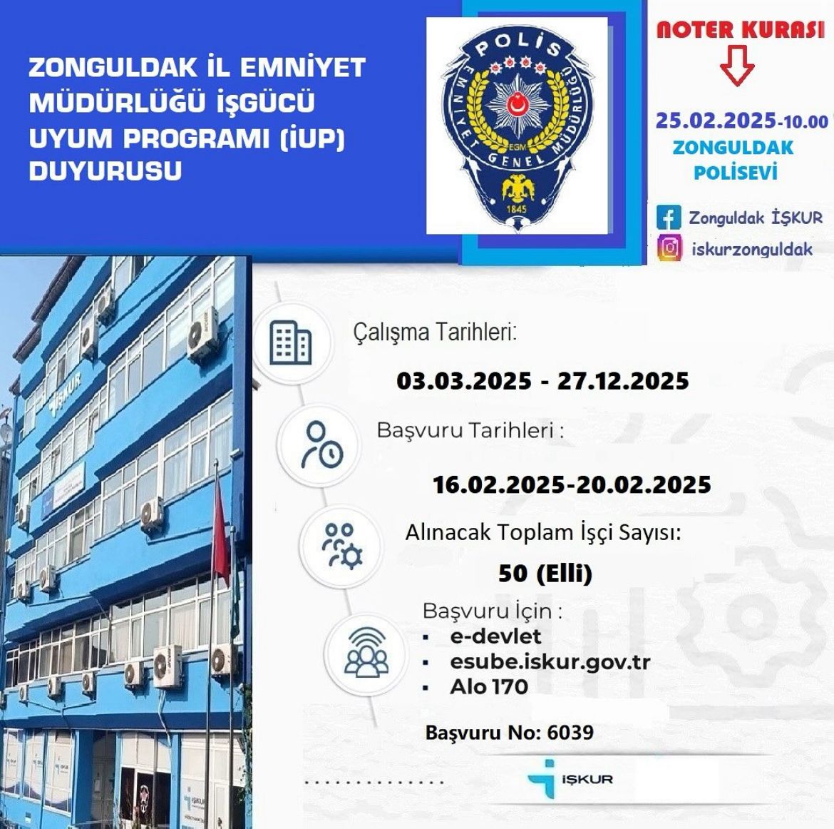 Zonguldak İl Emniyet Müdürlüğü'ne 50 Personel Alınacak! İmza Gazetesi̇ Zonguldak