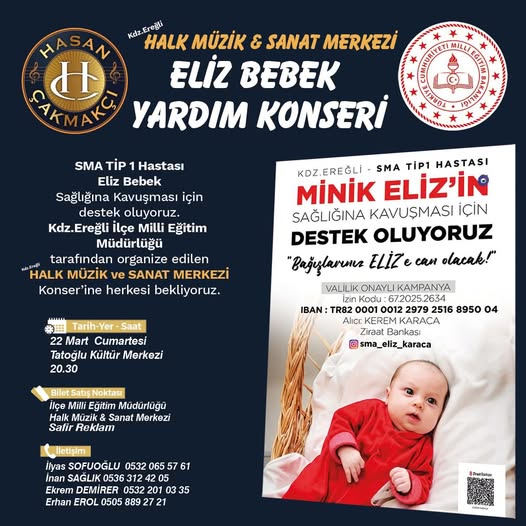 Ereğli'de Eliz Bebek İçin Umut Konseri! | Ereğli Haberleri