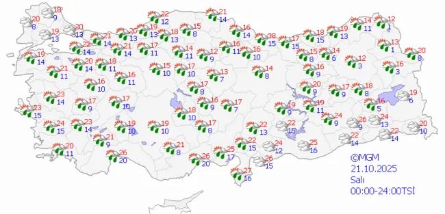 0X0 Son Dakika Meteoroloji Uyardi Sicakliklar Cakiliyor Kuvvetli Yagislar Geliyor Tam 5 Gun Surecek 1760681525032