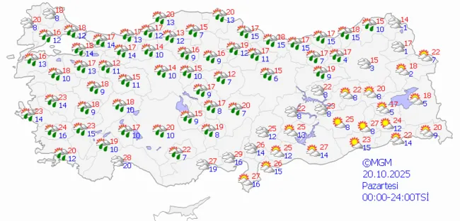 0X0 Son Dakika Meteoroloji Uyardi Sicakliklar Cakiliyor Kuvvetli Yagislar Geliyor Tam 5 Gun Surecek 1760681532711