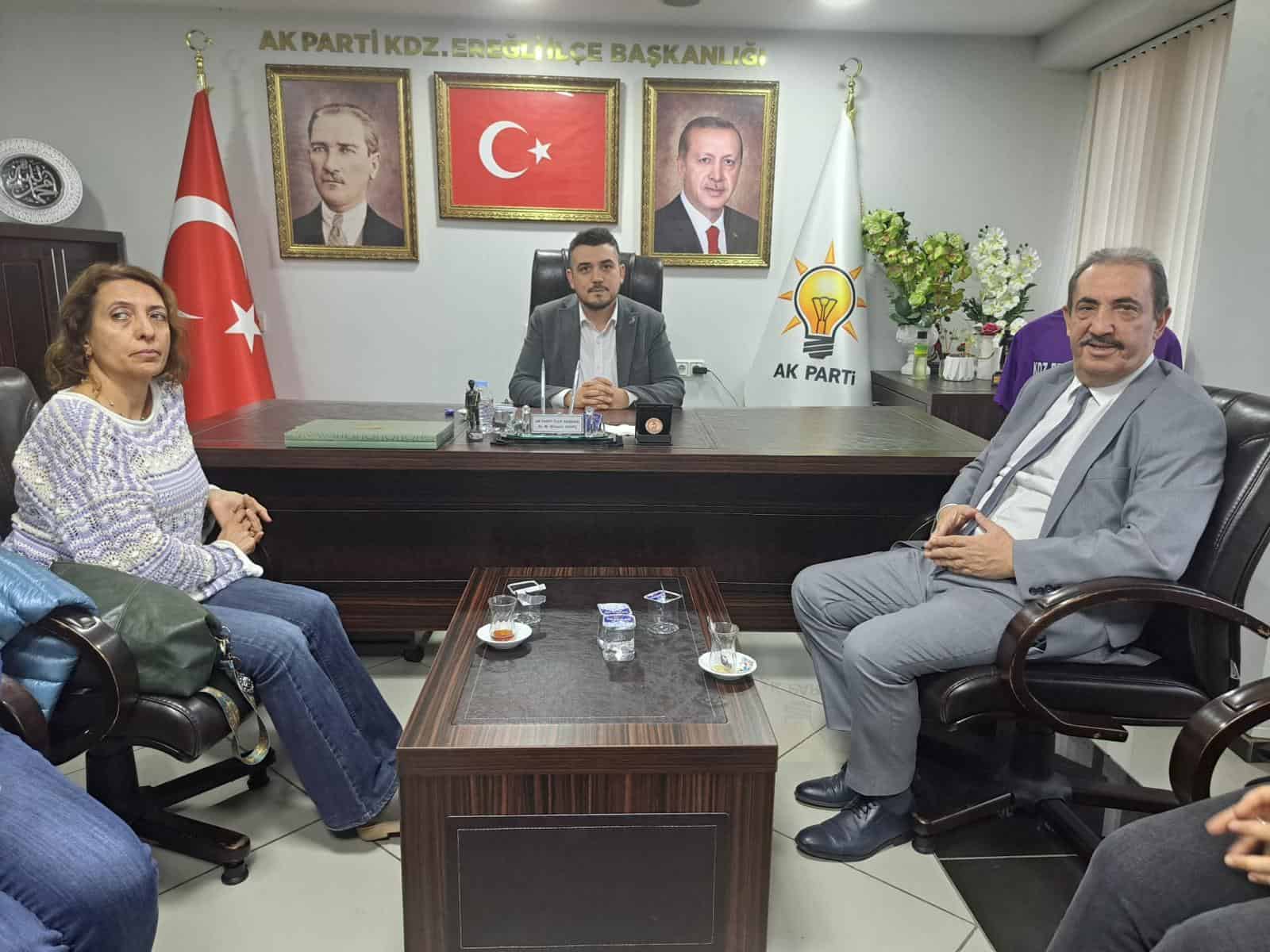 Ereğli Gazeteciler Derneği’nden Ak Parti’ye Ziyaret Min