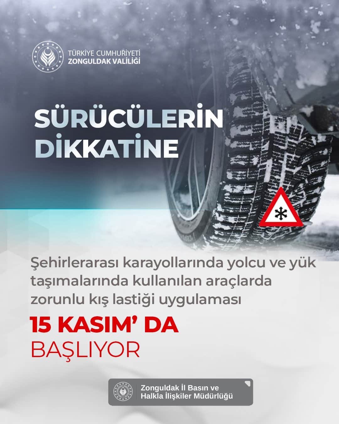 Kış Lastiği Zorunluluğu Haberi