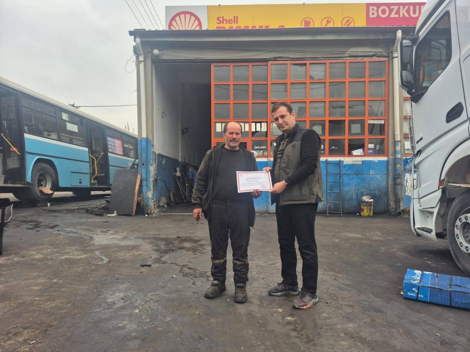 O Esnaflara Teşekkür Belgesi! Imza Gazetesi