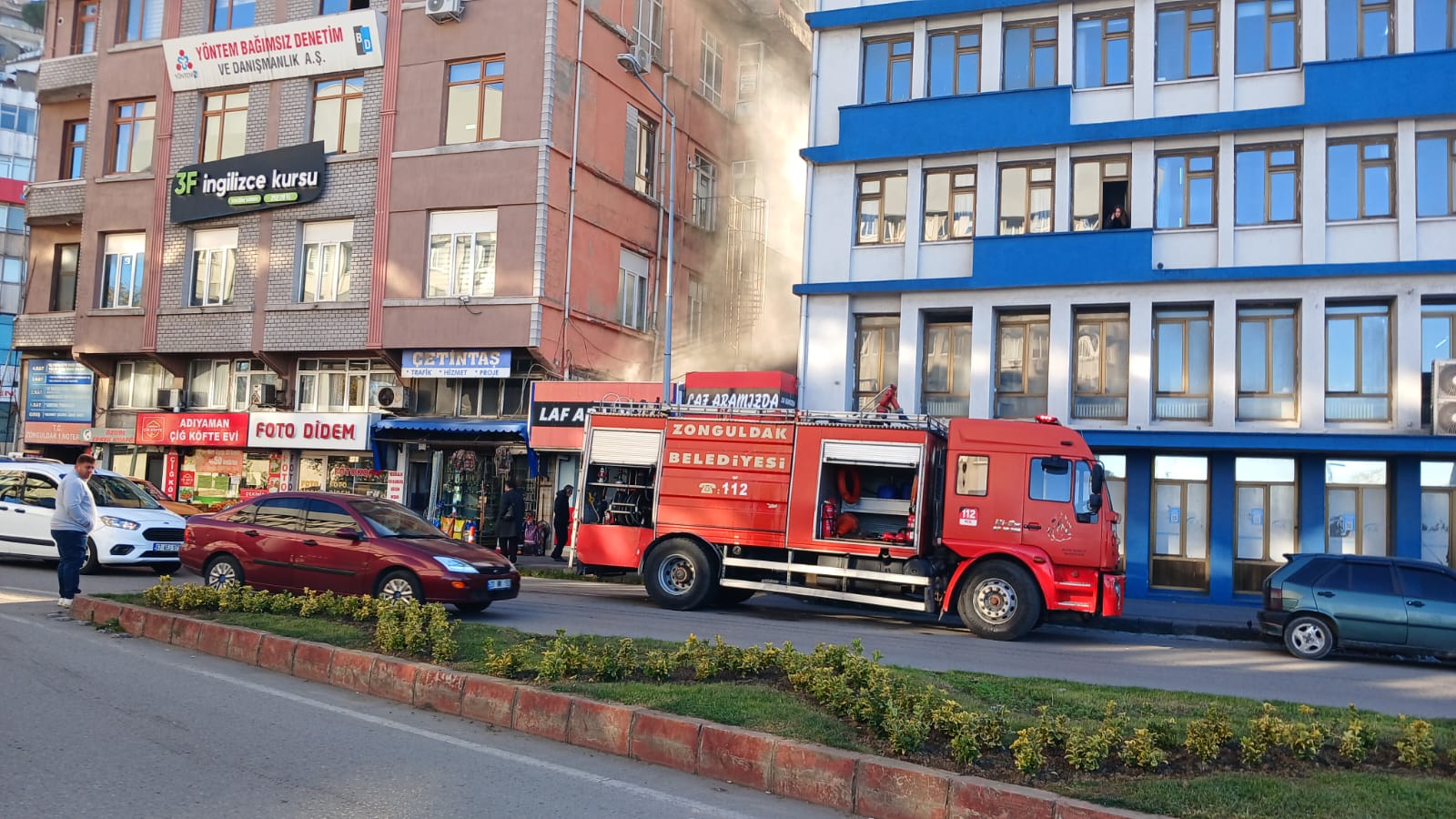 Zonguldakta İş Yeri̇nde Yangin İmza Gazetesi̇