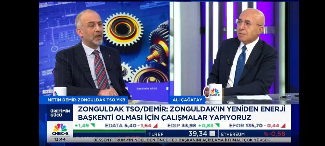 Ztso Başkanı Metin Demir Cnbc E 'De Canlı Yayın Konuğu Oldu (1)