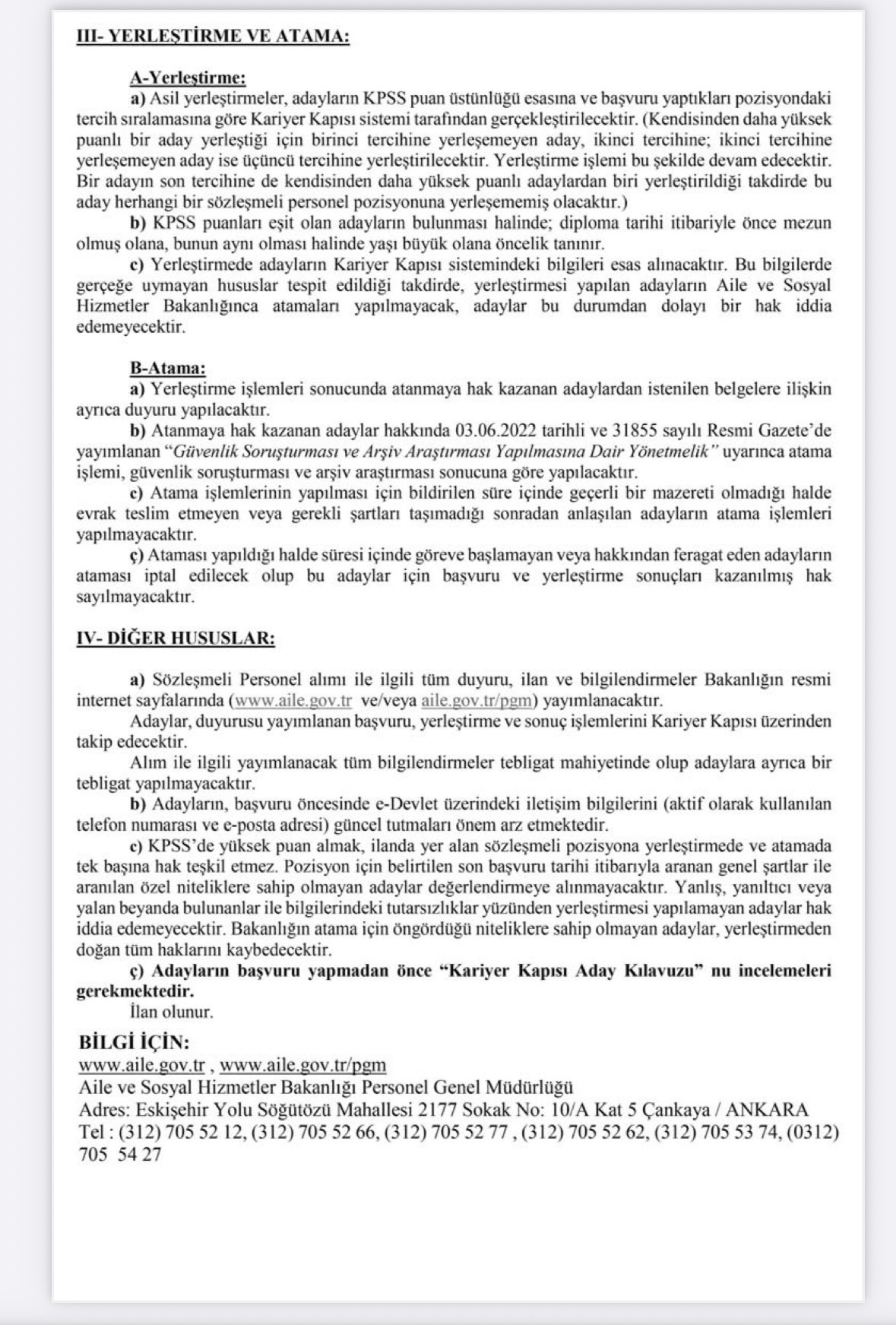 Aile Ve Sosyal Hizmetler Bakanlığı 3 Bin Personel Alacak! Başvurular Başladı! Imza Gazetesi (2)